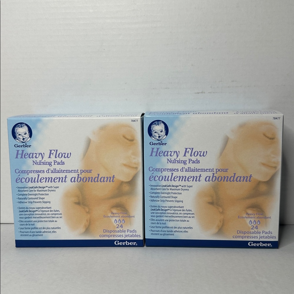 BNIB Gerber heavy flow Nursing Pads bundle of 2